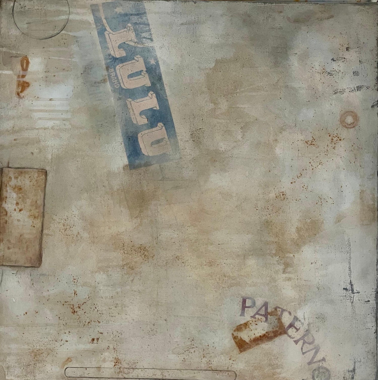 Large American Mod 1990s Mixed Media "LuLu" Carrie McGee