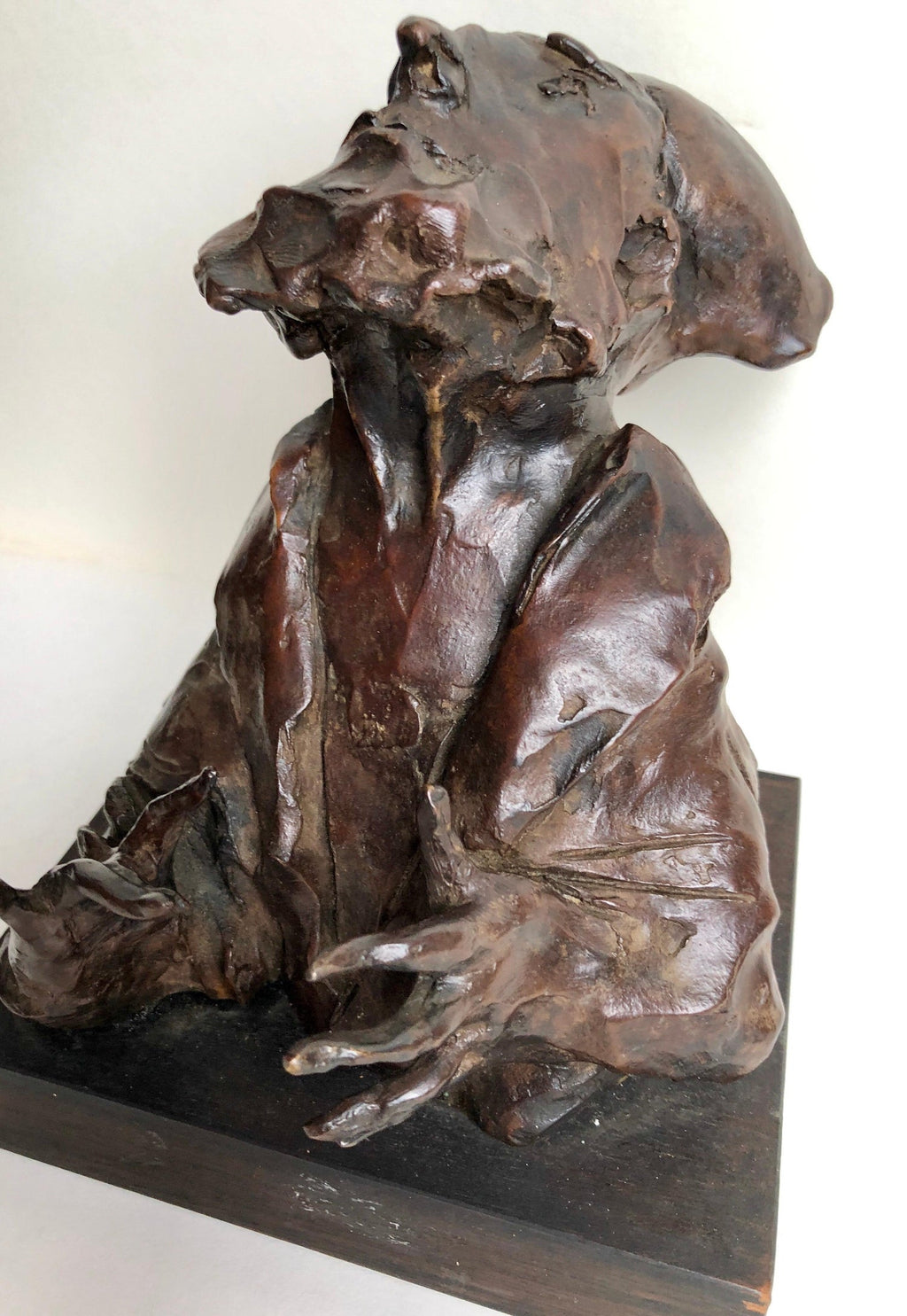 Judaica Bronze Sculpture "Rabbi" Figure Jewish American Boston Figural Modernist