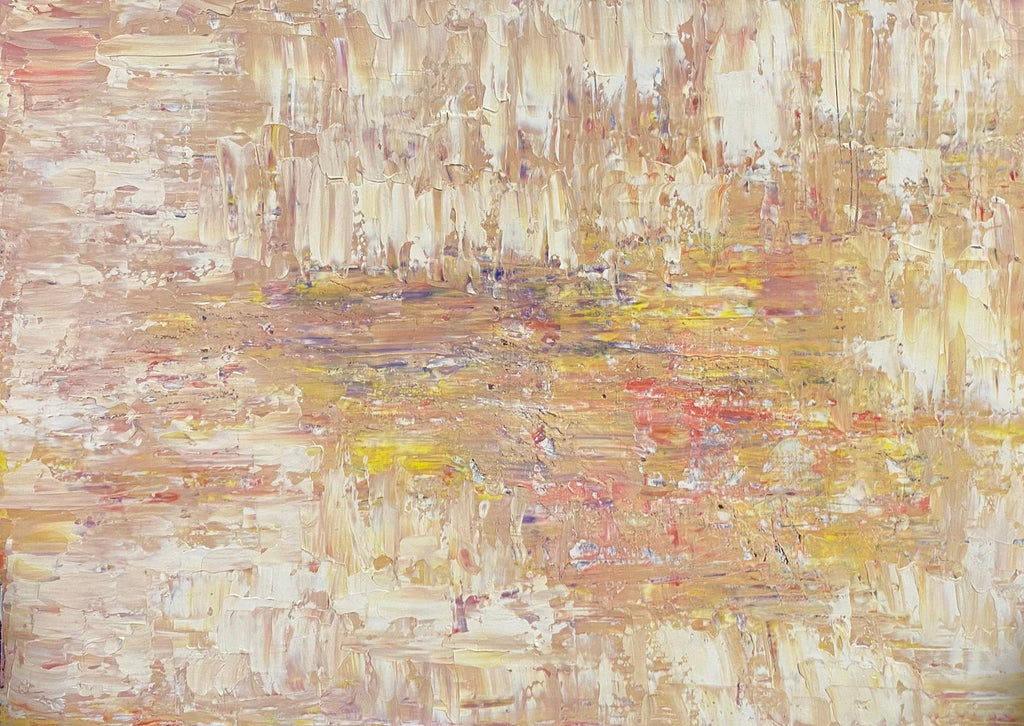 Large California Modernist Abstract Laddie John Dill Abstract Oil Painting Art