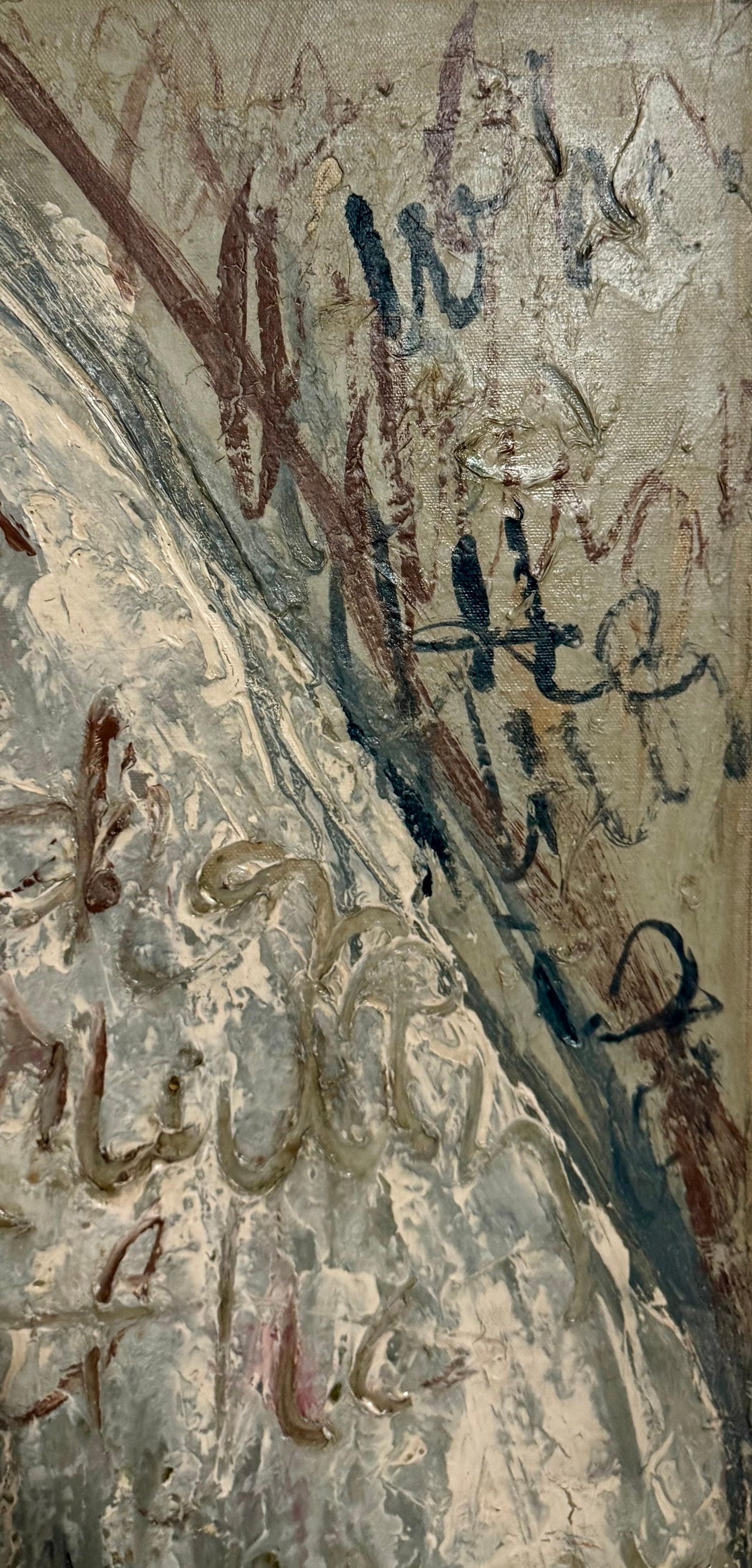 Untitled Composition Abstract Expressionist Oil Painting Jay Milder