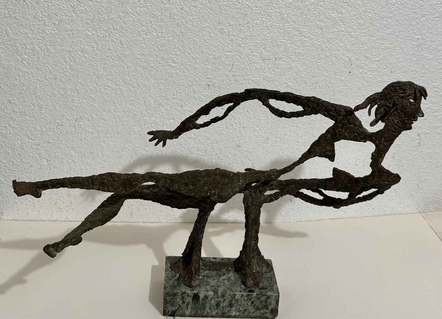 Bronze Sculpture Abstract Figurative Woman Modernist Robert Laurent WPA Artist