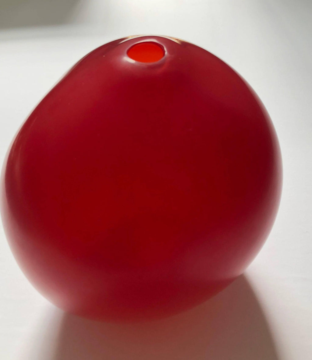 Masterpiece Swiss Contemporary Blown Matte Glass Sculpture Vase