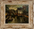 Expressionist Oil Painting Paris Scene View Architectural Visionism Olivier Foss