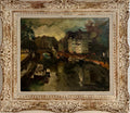 Expressionist Oil Painting Paris Scene View Architectural Visionism Olivier Foss