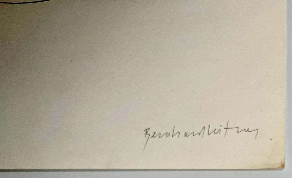 Austrian Sound Space Architect Bernhard Leitner Photo Lithograph Hand Signed Art