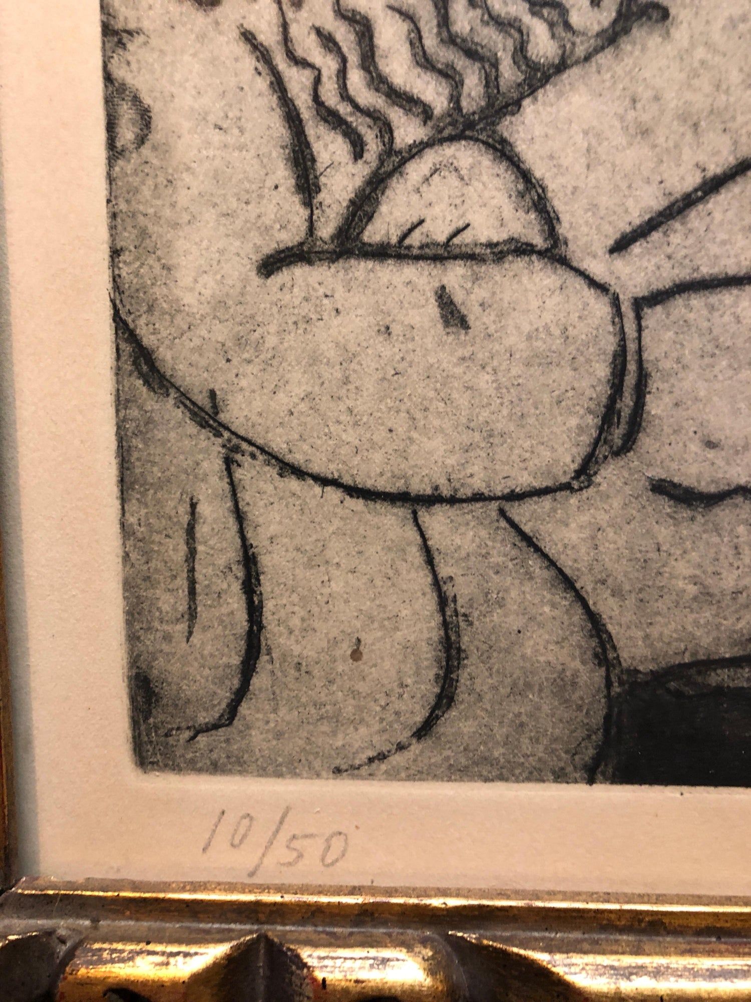 Purim Holiday Scene Judaica Aquatint Etching American Modernist WPA Artist