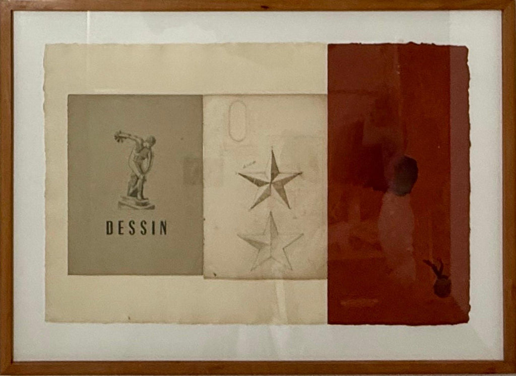 Dessin (Star) Mixed media Collage with Painting James Brown Galerie Bernd Kluser