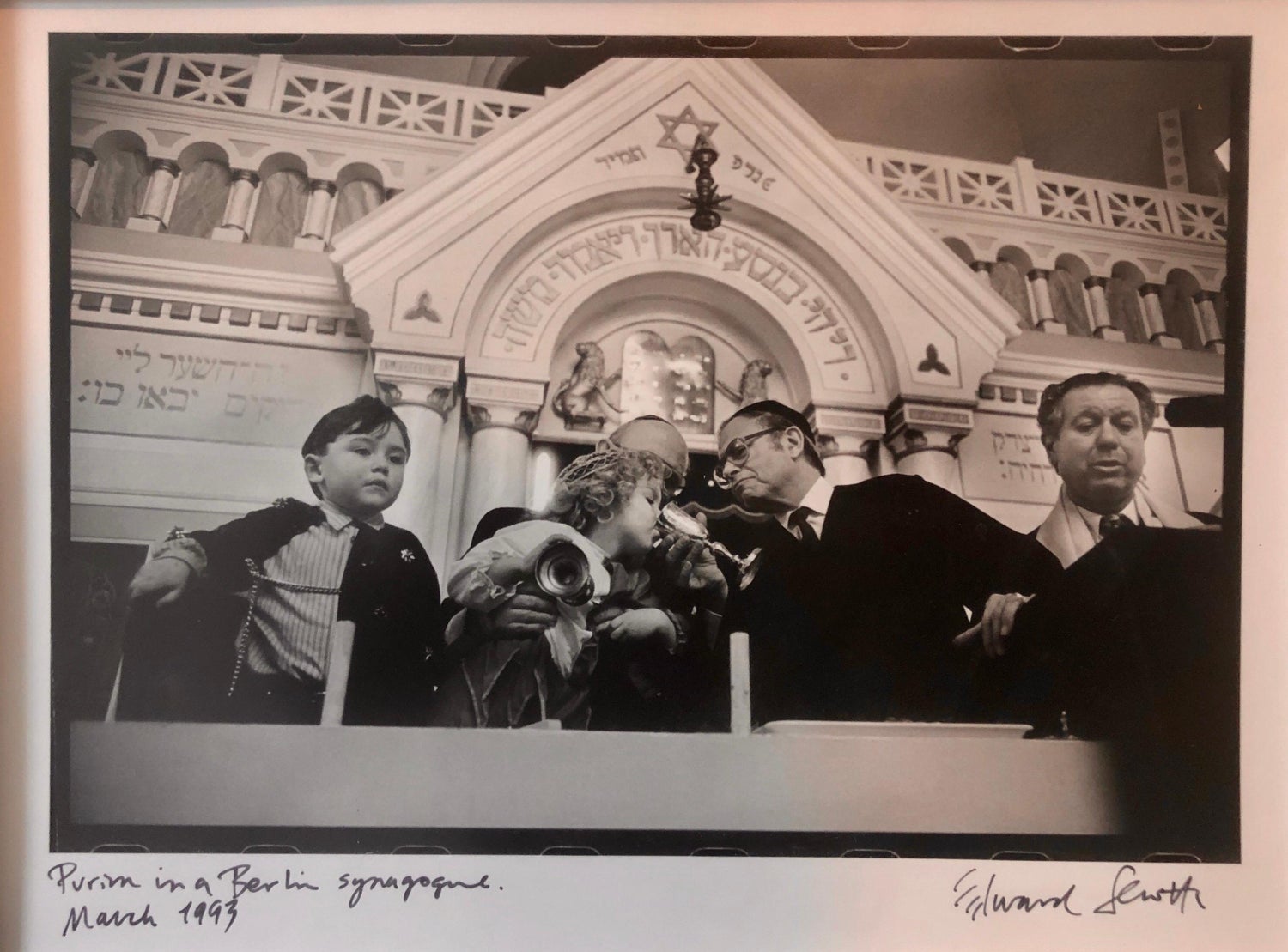 Photo Purim Pestalozzi Str Synagogue Berlin Vintage Silver Gelatin Photograph