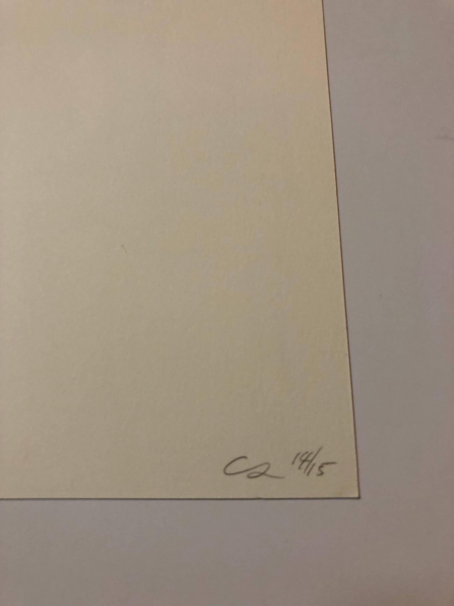 Digital Iris Print "Arrogant Peceiver" Pencil Signed with Initials edition of 15