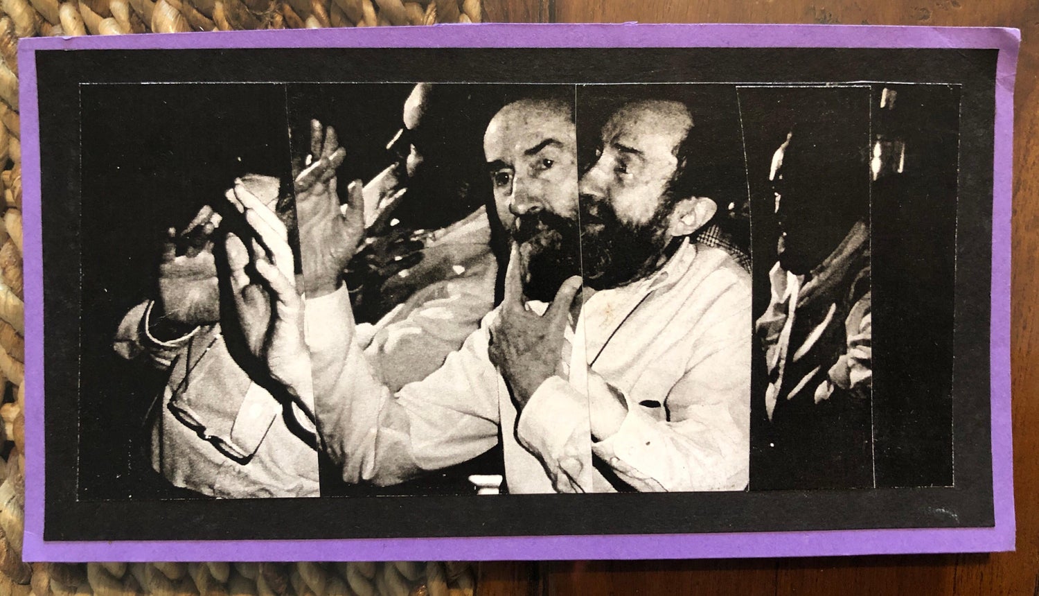 Vintage Abstract Expressionist Hyman Bloom Photo Collage Assemblage Photograph