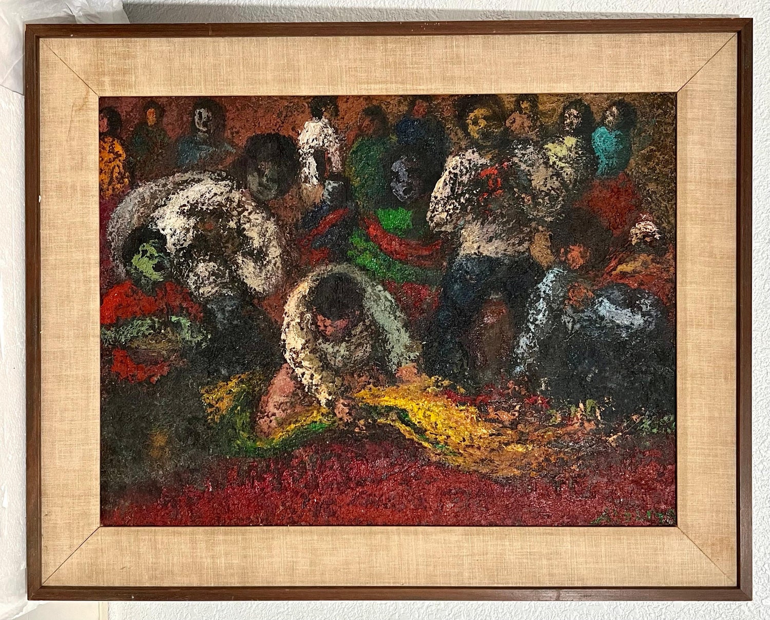 Peruvian Expressionist Oil Painting Miguel Aybar Modernist Latin American Art