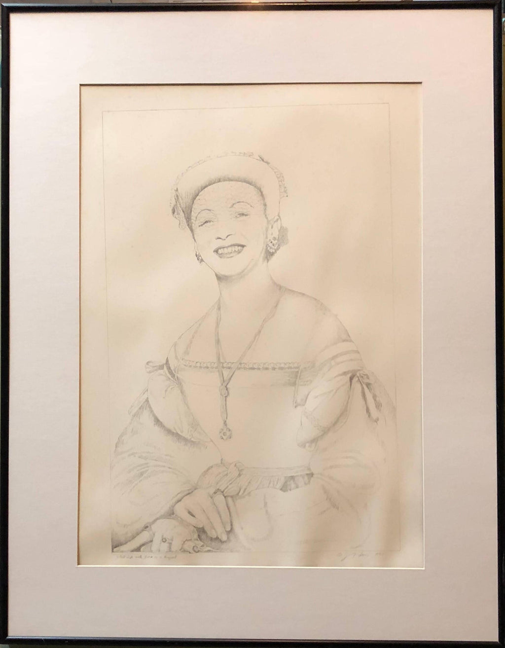 Still Life with Vera as Raphael Original Drawing