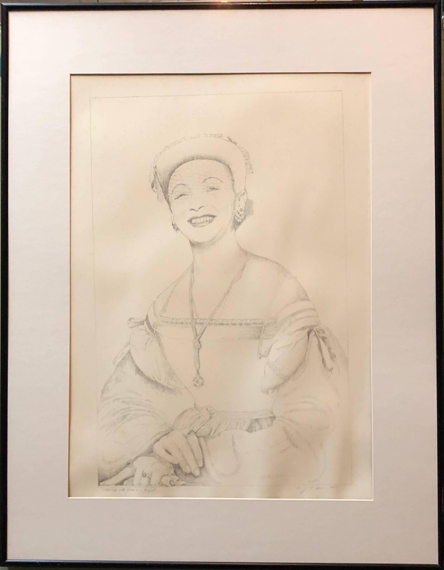 Still Life with Vera as Raphael Original Drawing