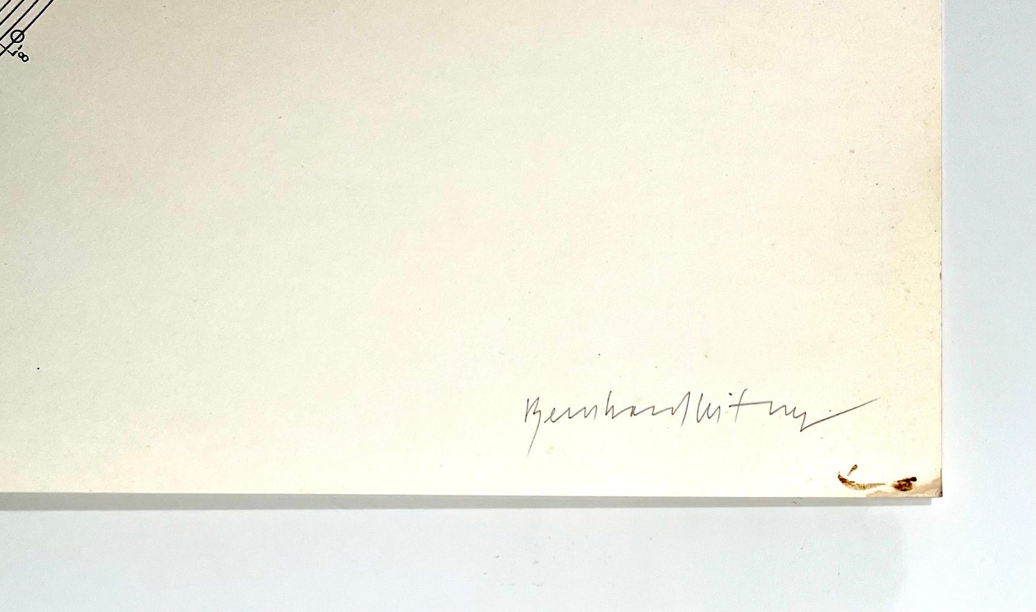Austrian Sound Space Architect Bernhard Leitner Photo Mechanical Print Signed
