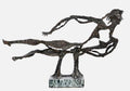 Bronze Sculpture Abstract Figurative Woman Modernist Robert Laurent WPA Artist