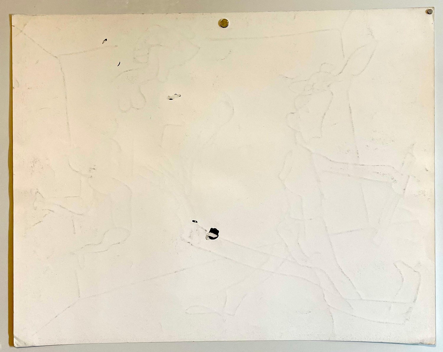 New York School Abstract Expressionist Drawing Watercolor Painting Carmen Cicero