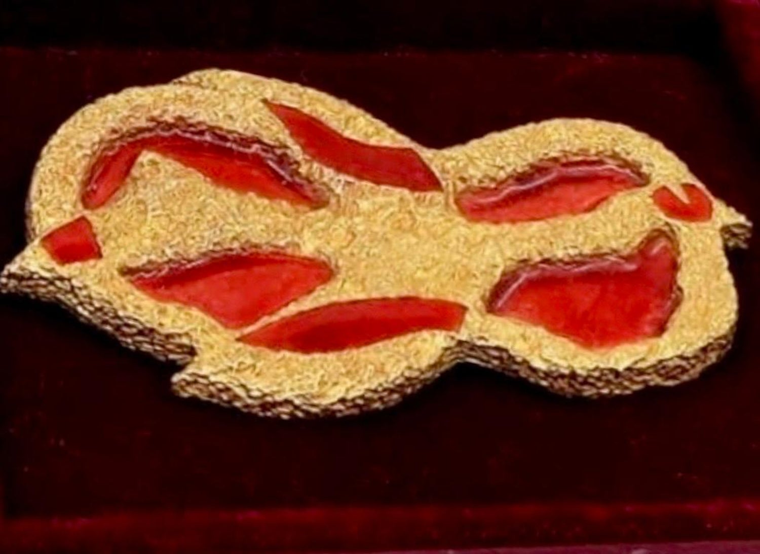 Rare 18 Karat Gold Enamel Georges Braque Sculpture Brooch