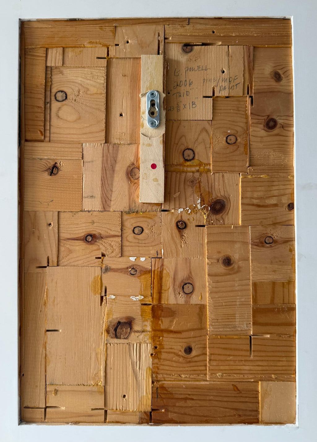 Painted Wood Assemblage Abstract Art Sculpture Painting Gordon Powell Modernist