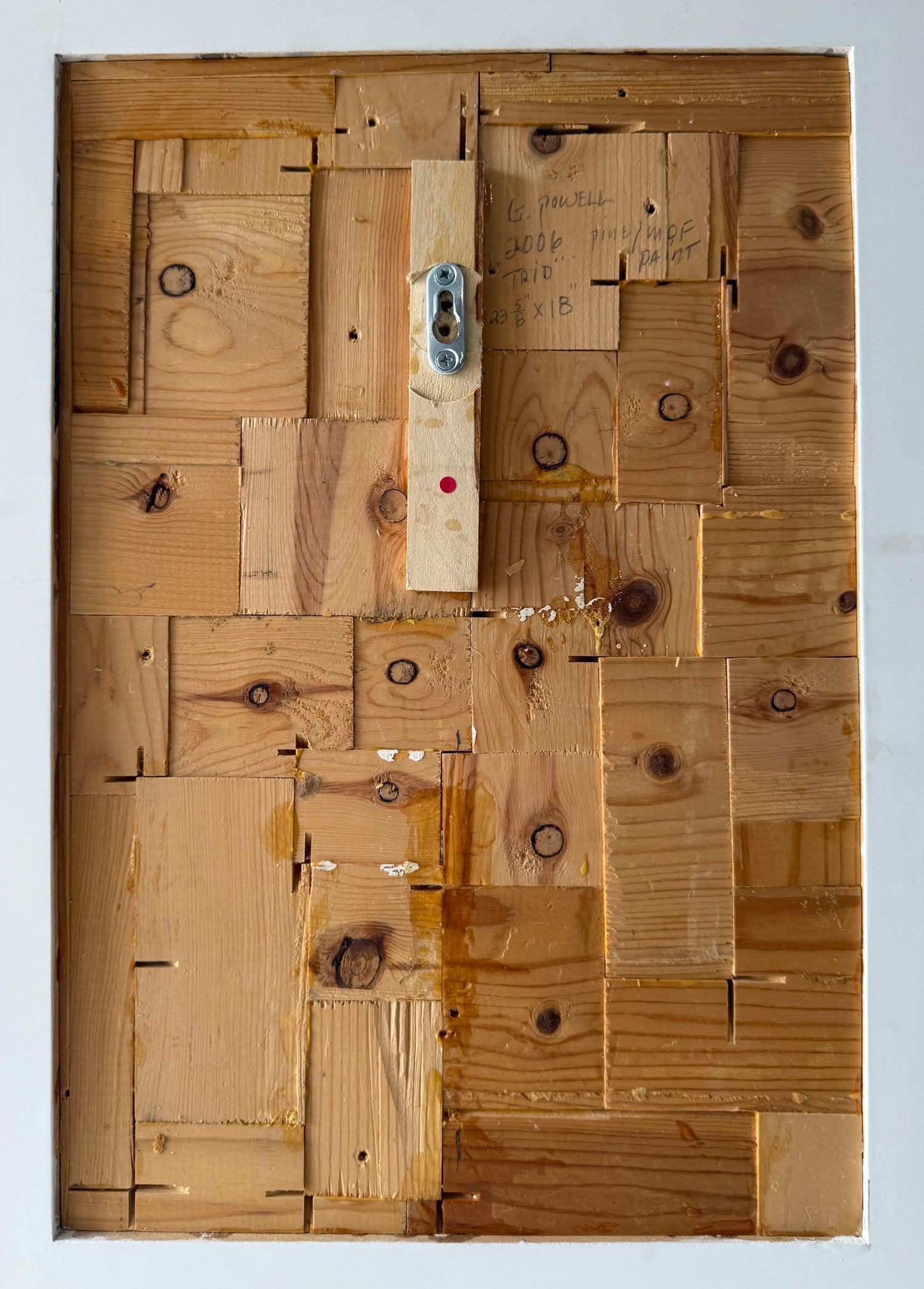 Painted Wood Assemblage Abstract Art Sculpture Painting Gordon Powell Modernist