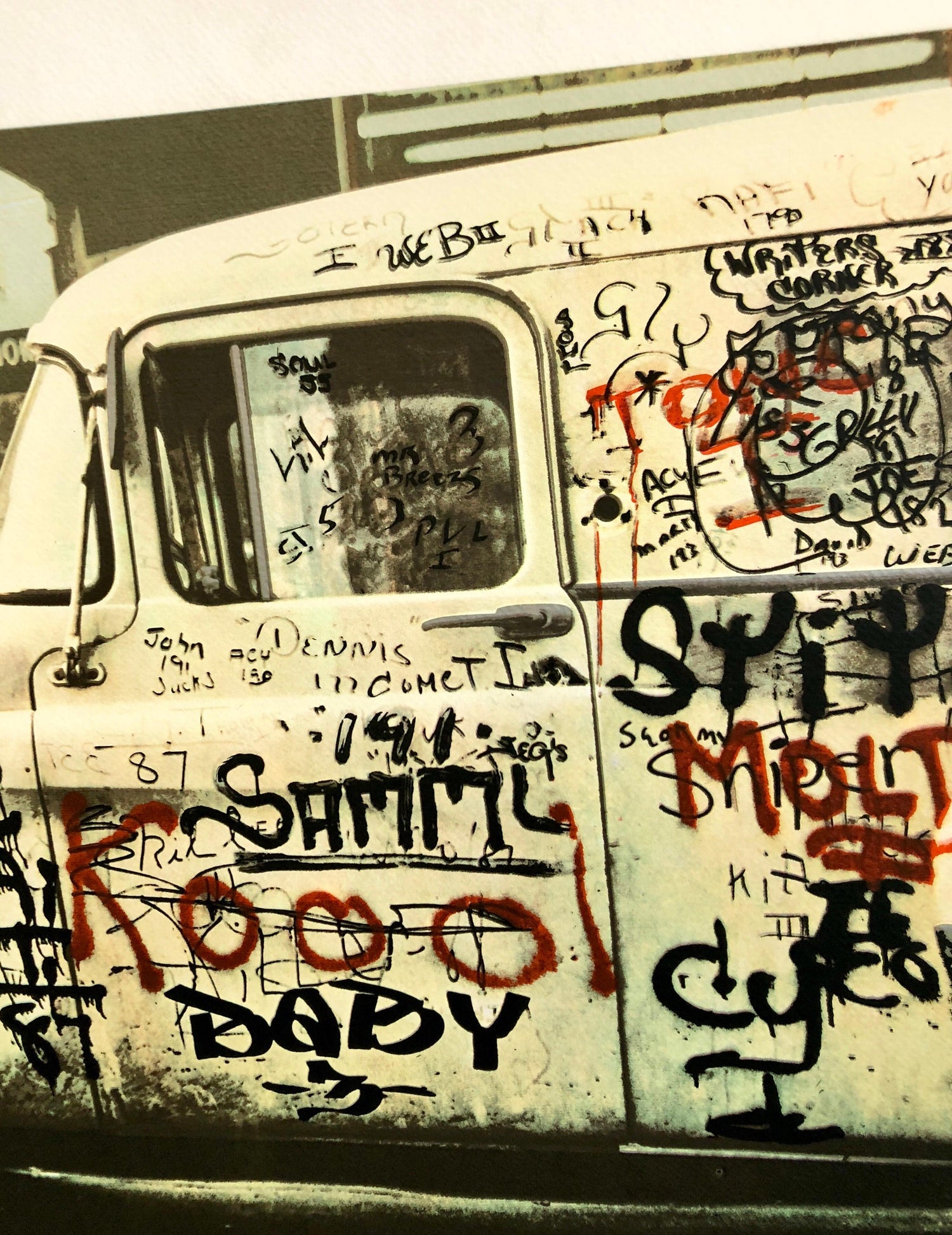 Graffiti Art Photograph Silkscreen Print Truck New York City 1970s Pop Art