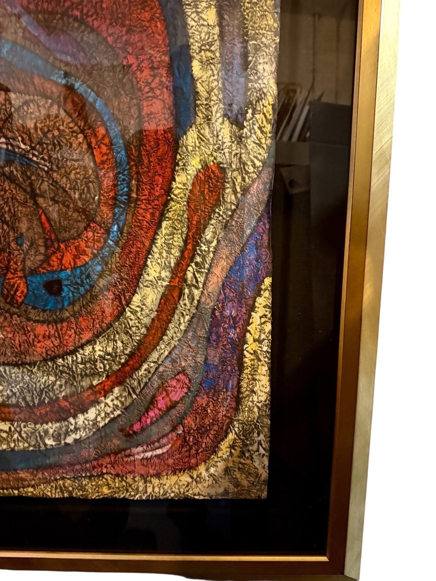 Large Original Mixed Media Painting on Rice Paper Chinese Artist Jiang Tiefeng