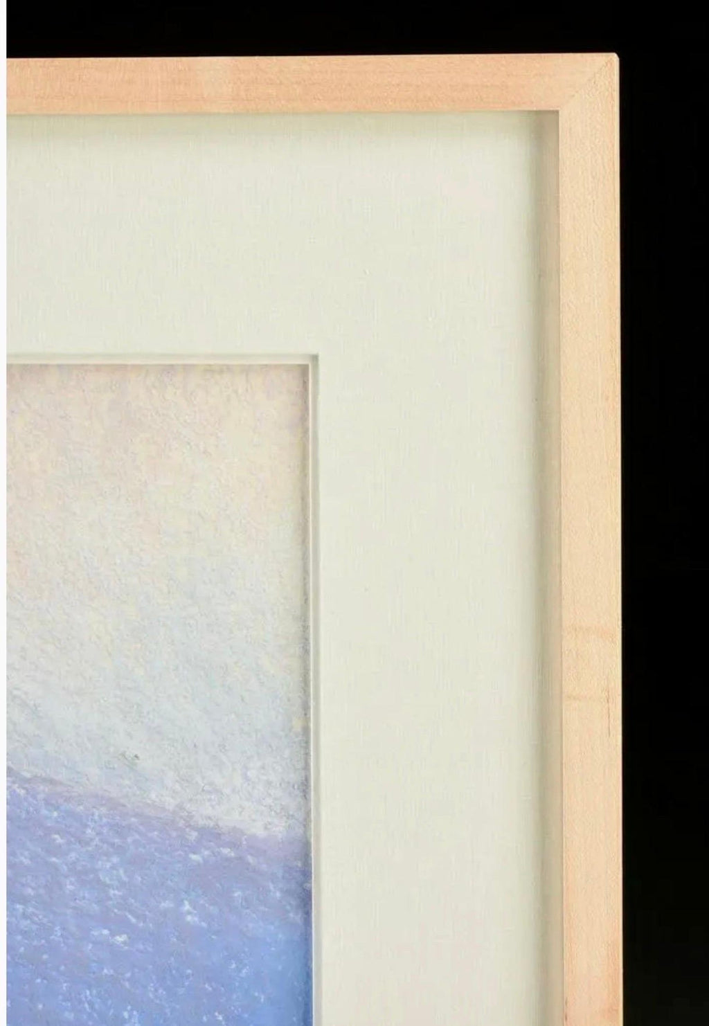 Large Pastel Landscape Purple Mountains Landscape American Modernist Painting