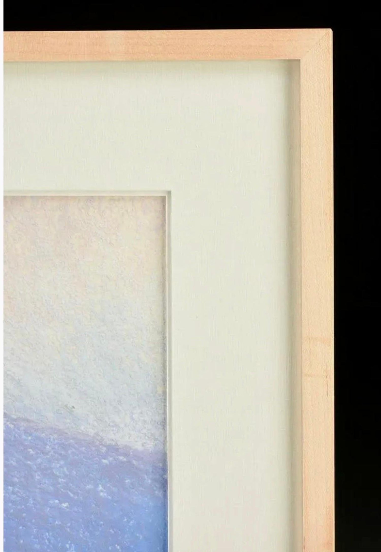 Large Pastel Landscape Purple Mountains Landscape American Modernist Painting