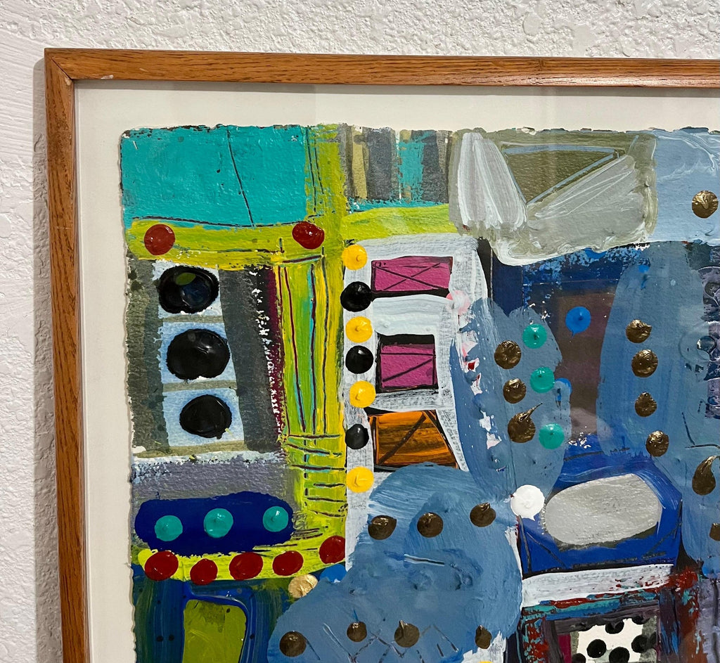 Abstract Expressionist 1980s Painting Miami Woman Modernist Lynne Golob Gelfman