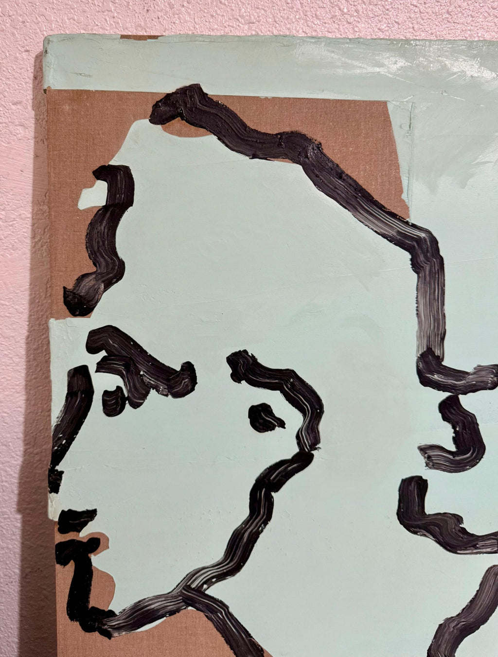 Judy Rifka Abstract Expressionist Pop Art Portrait Oil Painting Brooke Alexander