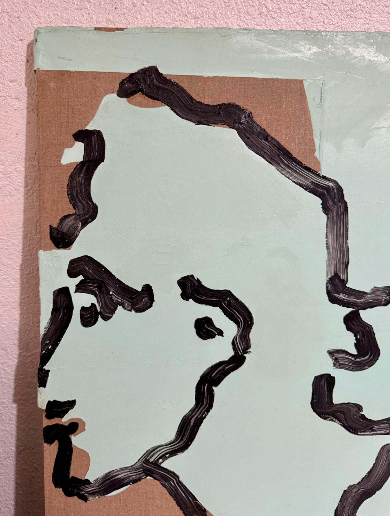 Judy Rifka Abstract Expressionist Pop Art Portrait Oil Painting Brooke Alexander