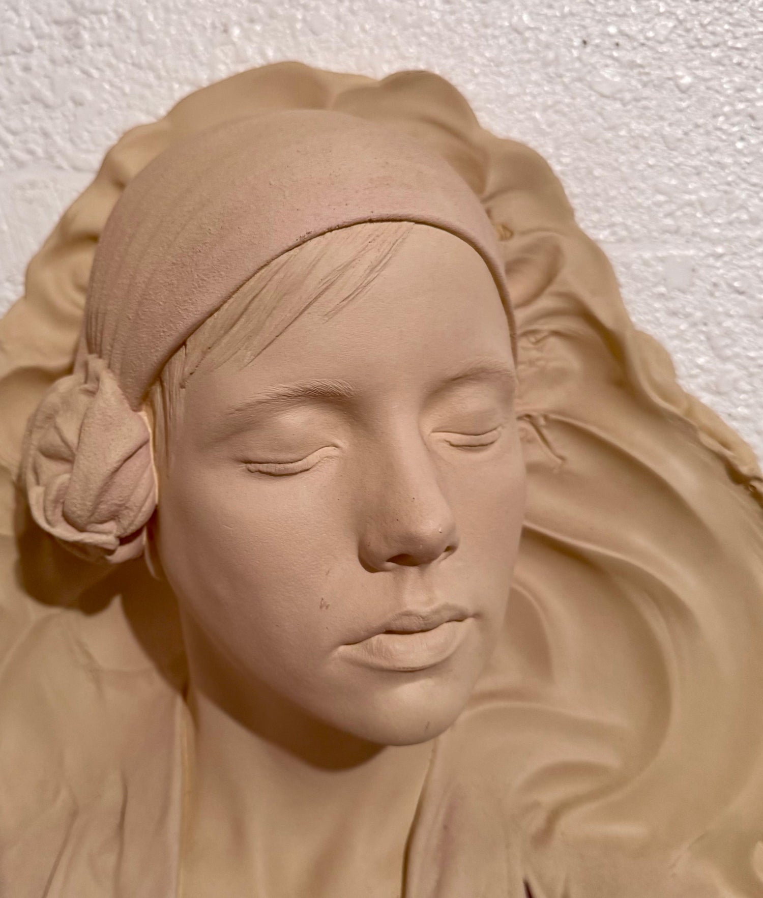 Marc Sijan Hyperrealist Contemporary Plaster Sculpture Woman and Champagne Glass