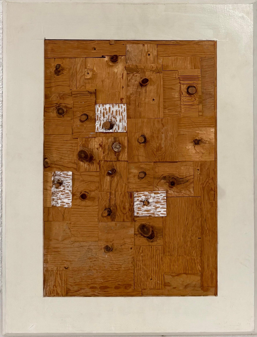 Painted Wood Assemblage Abstract Art Sculpture Painting Gordon Powell Modernist