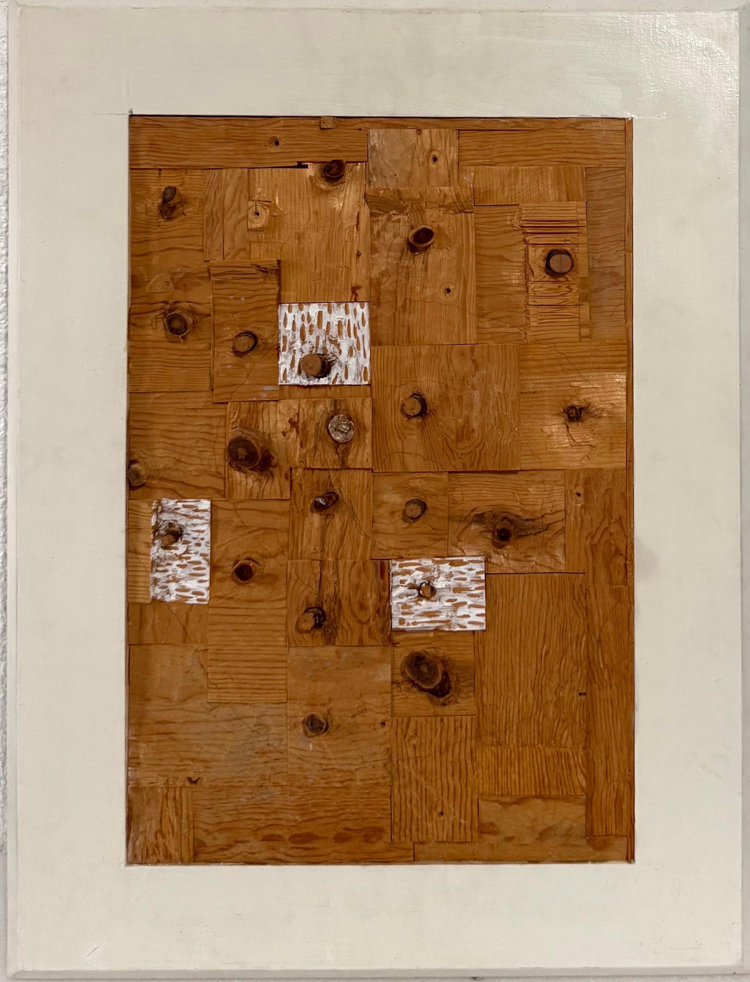 Painted Wood Assemblage Abstract Art Sculpture Painting Gordon Powell Modernist