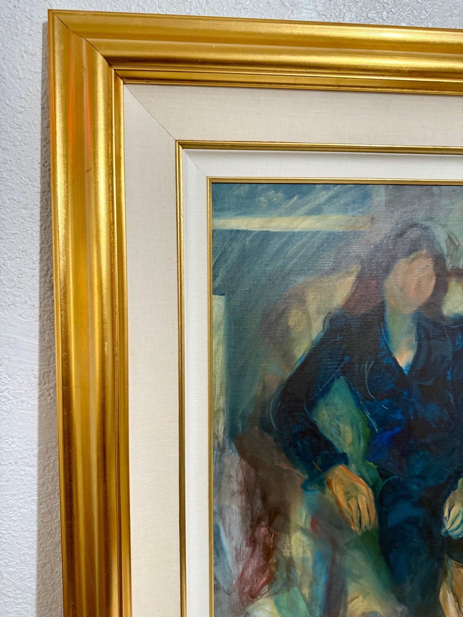 Rare Jewish Yemenite Woman Oil Painting Israeli Girl Judaica Itamar Siani