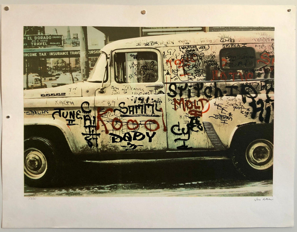 Graffiti Art Photograph Silkscreen Print Truck New York City 1970s Pop Art