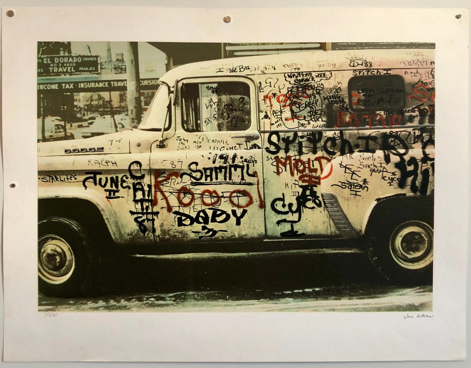 Graffiti Art Photograph Silkscreen Print Truck New York City 1970s Pop Art