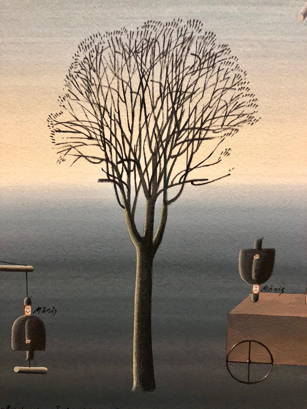 Latvian Israeli Surreal Gouache Illustration Art Painting Tel Aviv