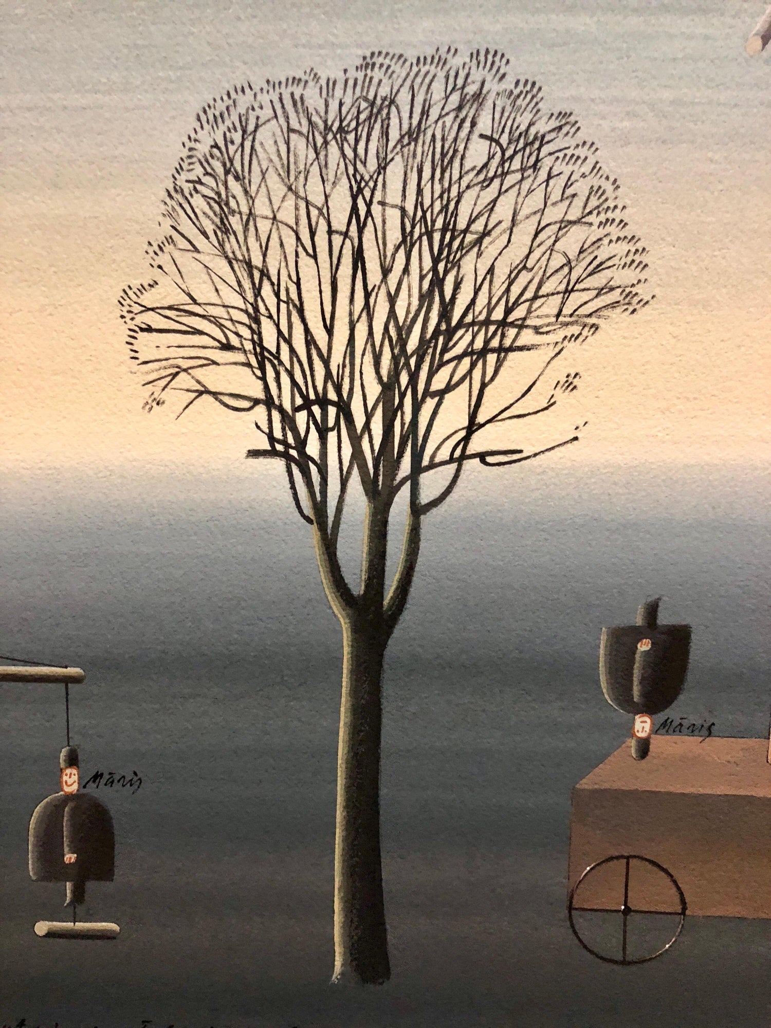 Latvian Israeli Surreal Gouache Illustration Art Painting Tel Aviv