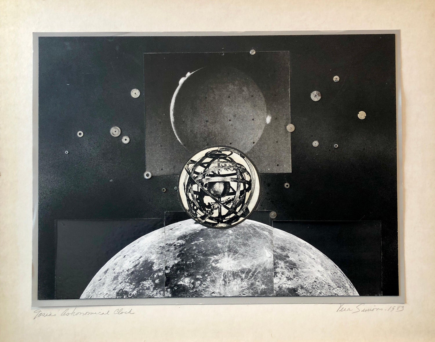Planetary Kaleidoscope, Photo Mosaic Collage Space Photograph, Feminist Aviator