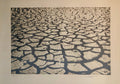 Israeli Modern Pop Art Aquatint Etching Cracked Earth Art Kadishman Lithograph