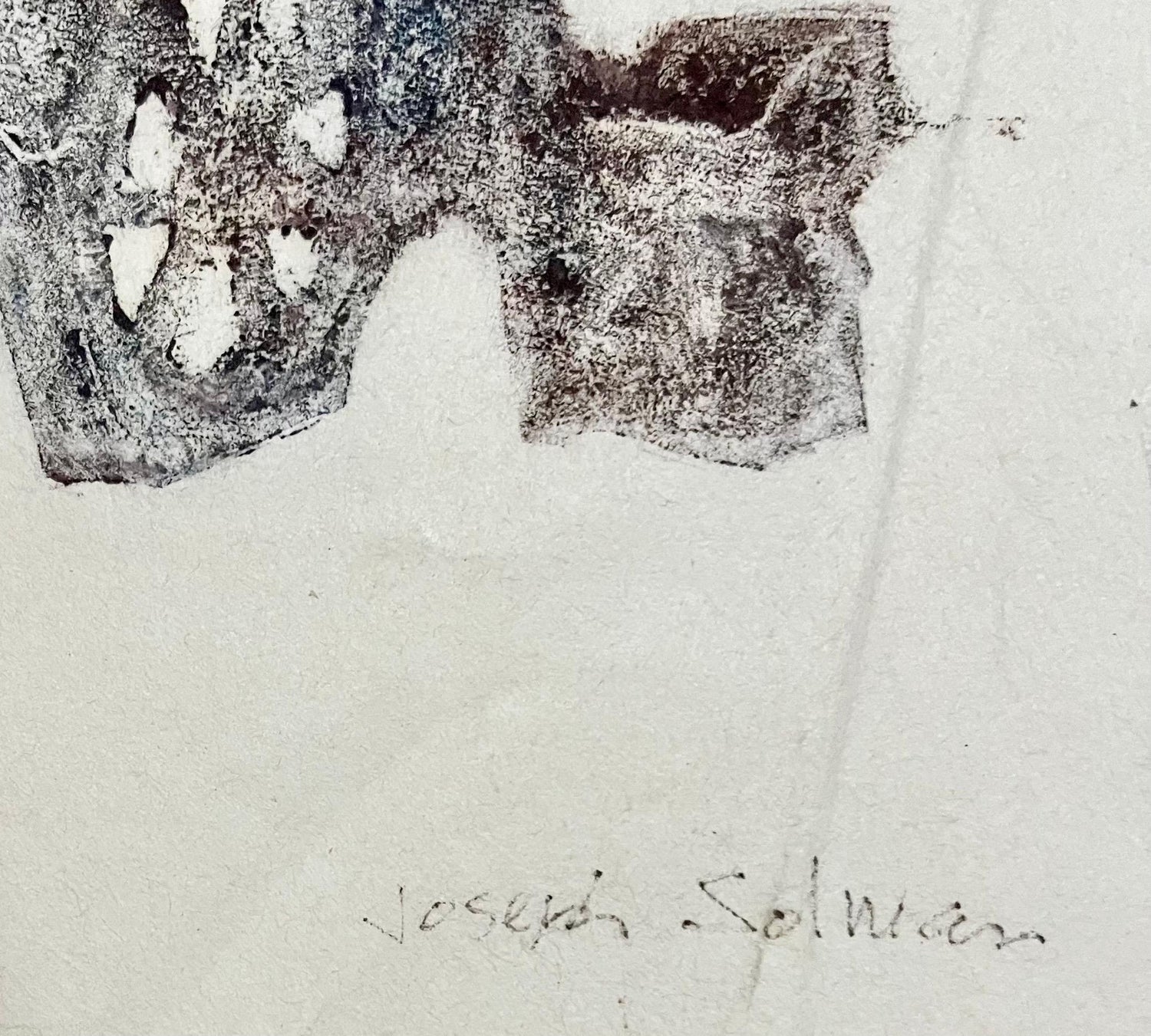 American Abstract Color Monotype Painting Tar Cart #2 Joseph Solman WPA Artist