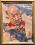 Oil Painting by Well Known Cartoonist and Illustrator Upper East Side, Manhattan