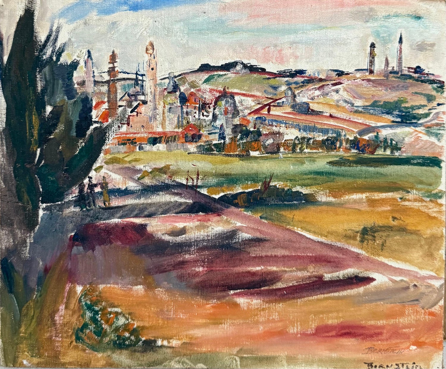 Oil Painting Israeli Landscape Theresa Bernstein Ashcan Realism