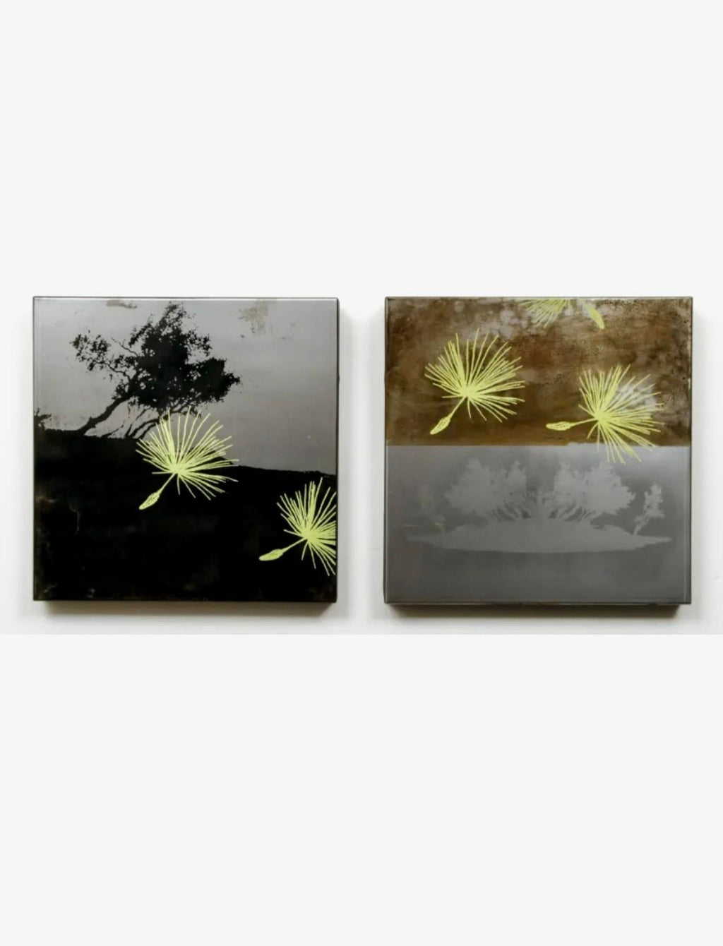 Patina & Silkscreen Painting on Steel Canadian Contemporary Art Marjan Eggermont