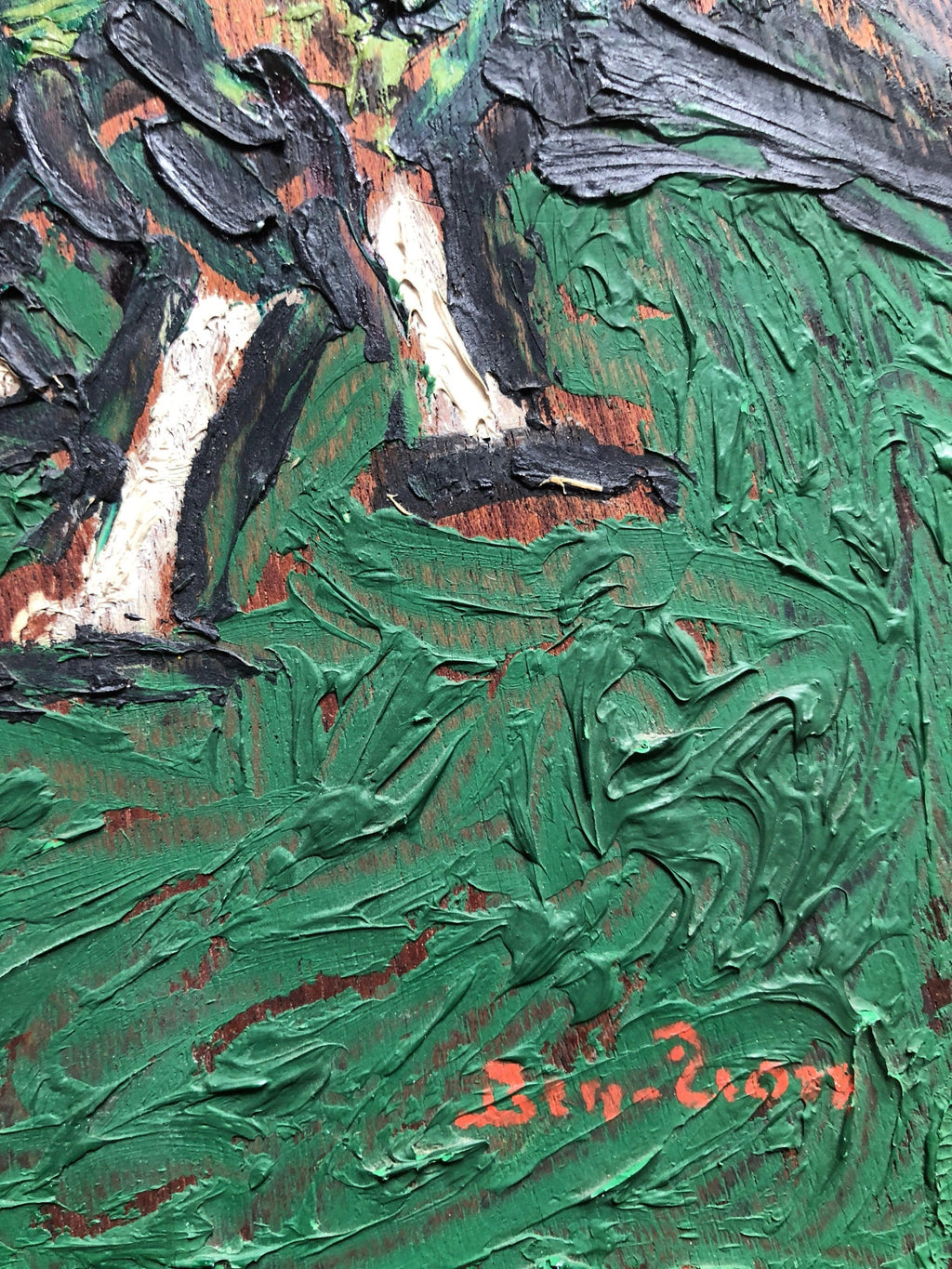 American Modernist Oil Painting Gestural Landscape WPA Artist Group of 10