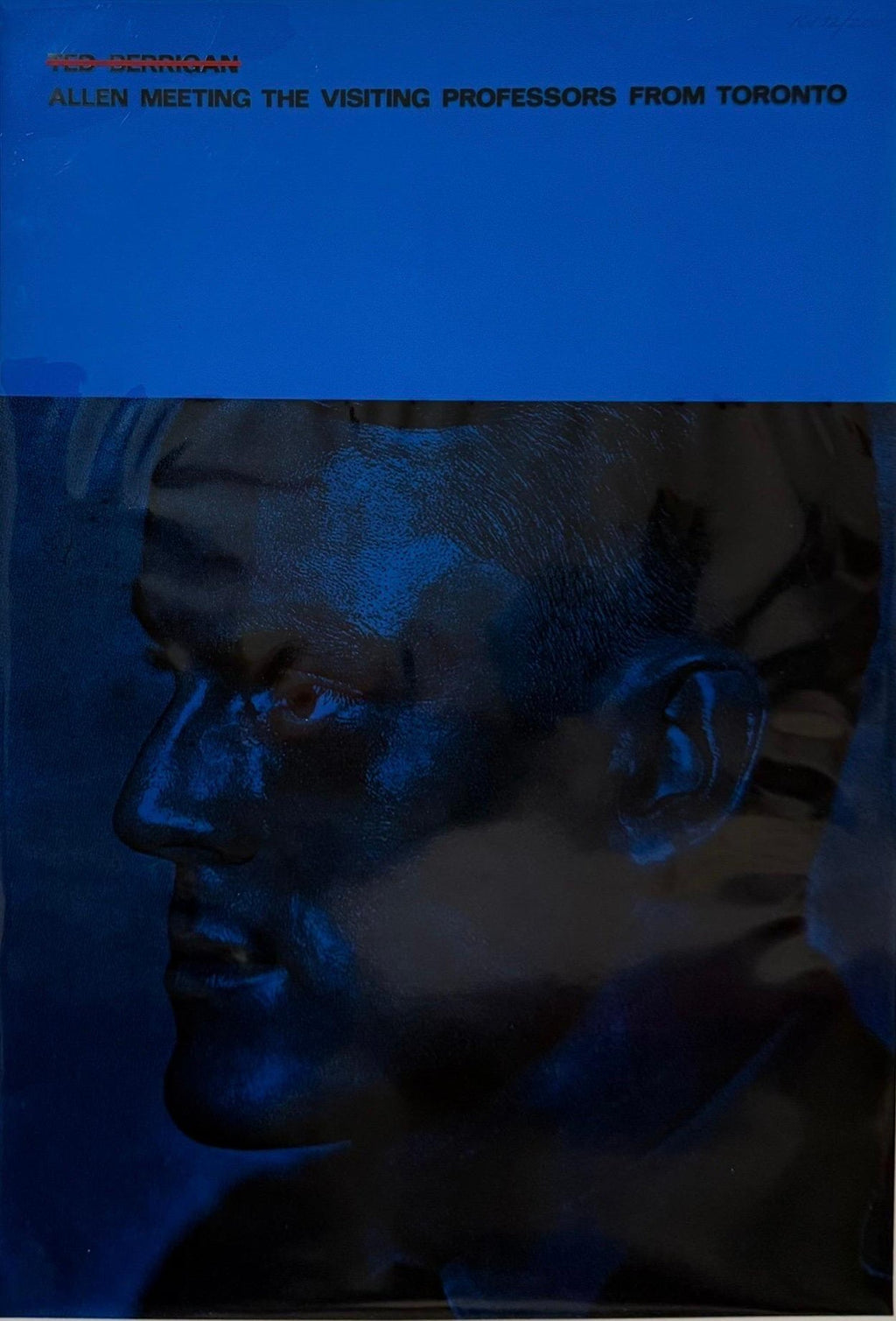 British Pop Art Artist RB Kitaj Screen Print  on Acetate Serigraph Signed