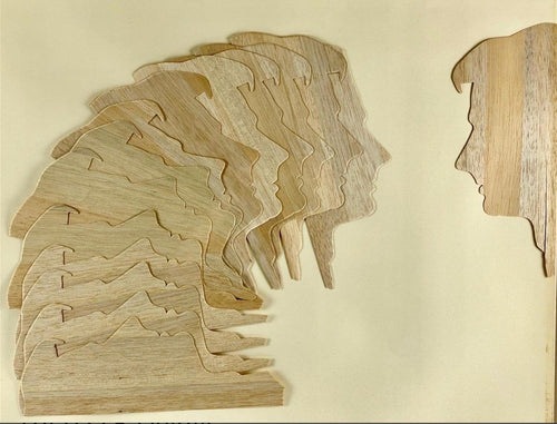 1970's Large Italian Pop Art Mario Ceroli Arte Povera Sculpture Collage in Wood