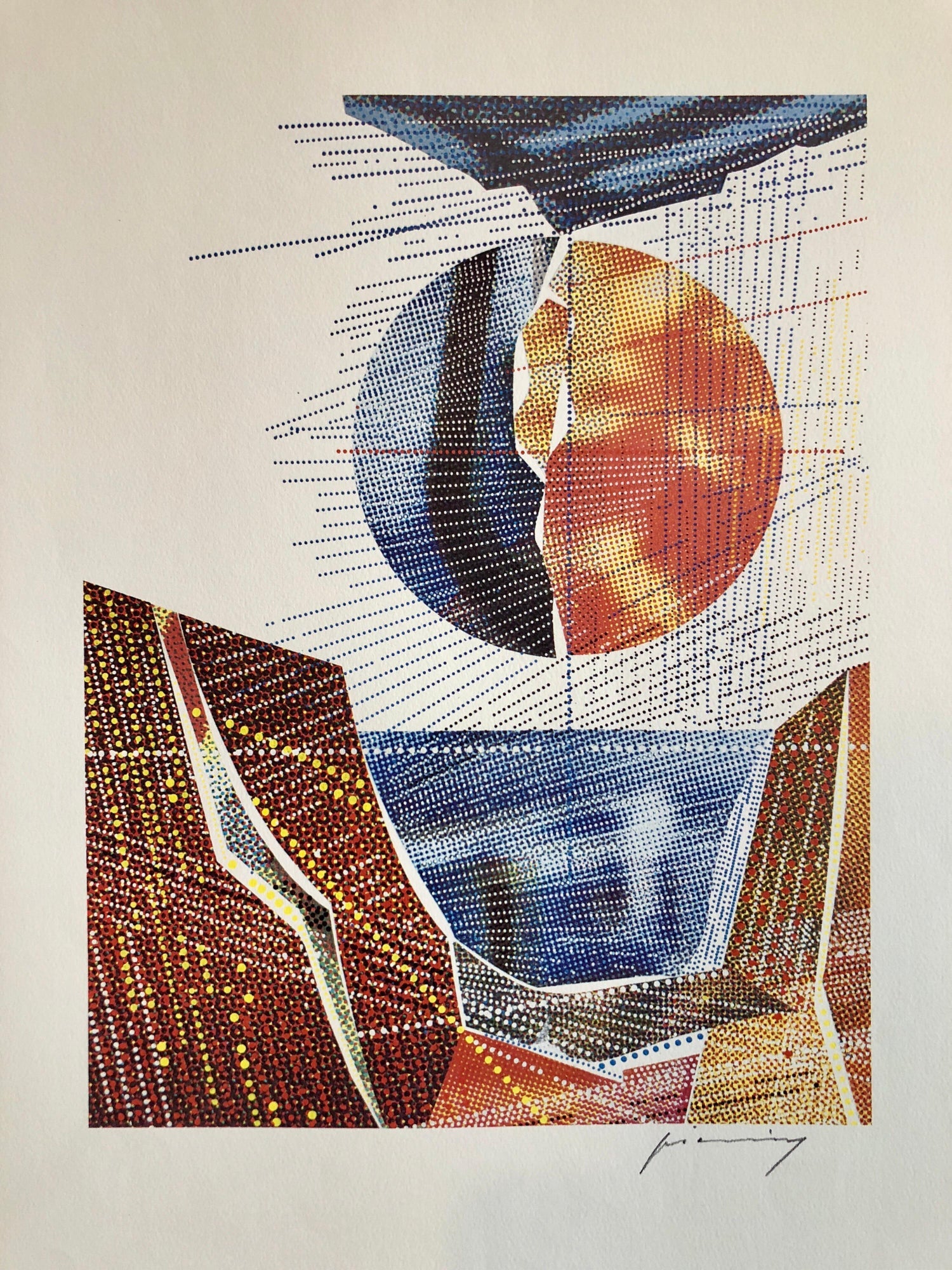 Italian Artist Abstract Lithograph