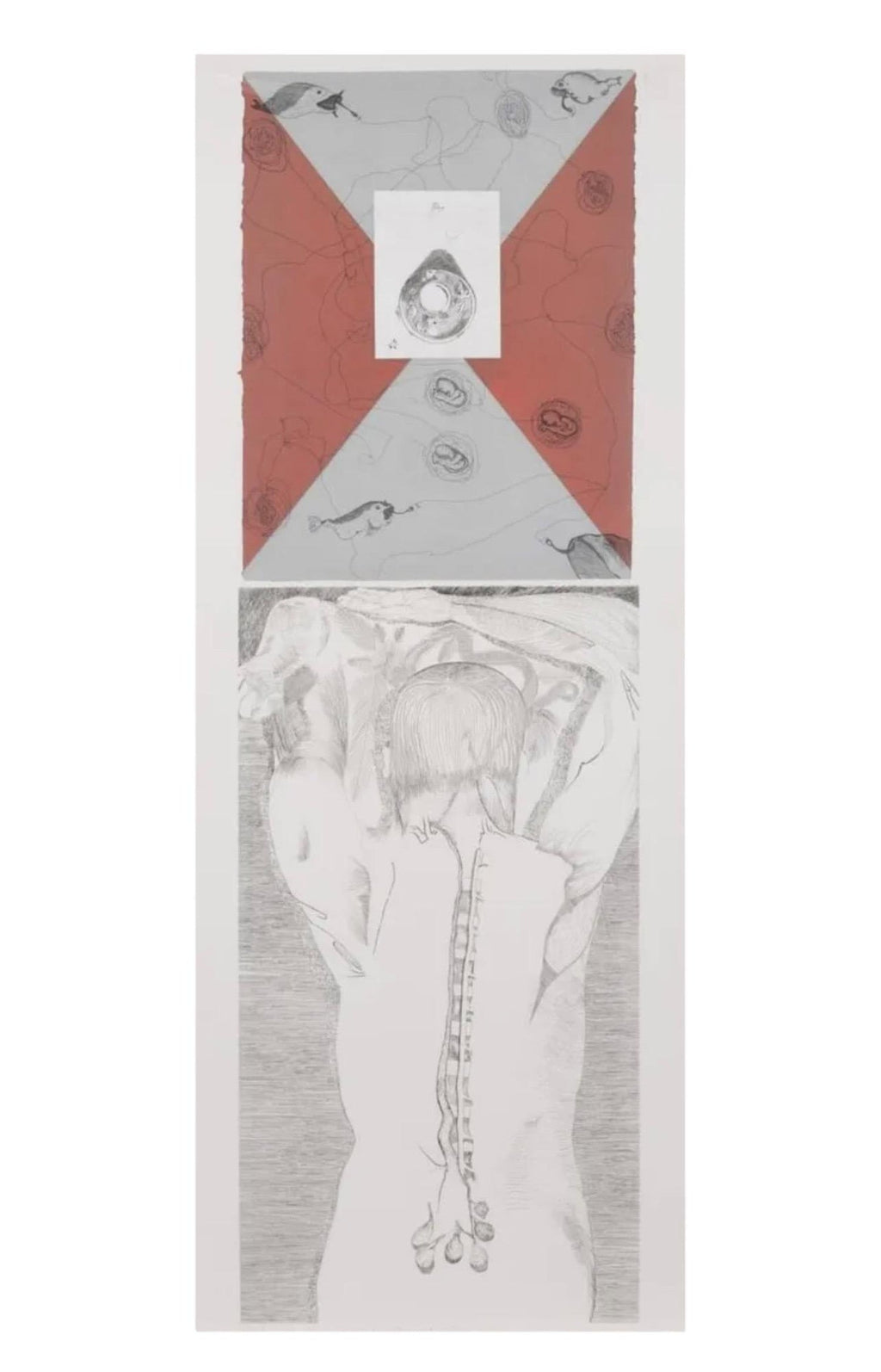 Large Italian Aquatint Etching Francesco Clemente Neo Expressionist Avant Garde