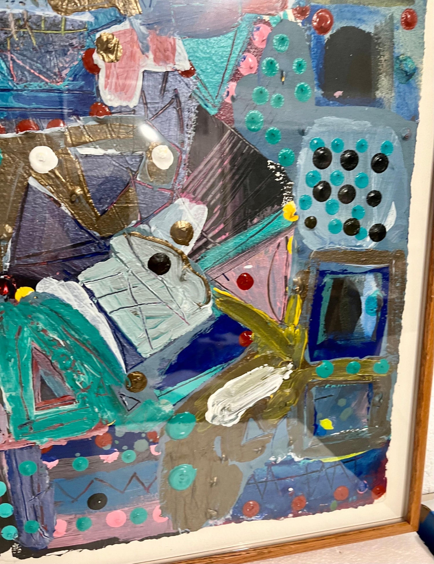 Abstract Expressionist 1980s Painting Miami Woman Modernist Lynne Golob Gelfman